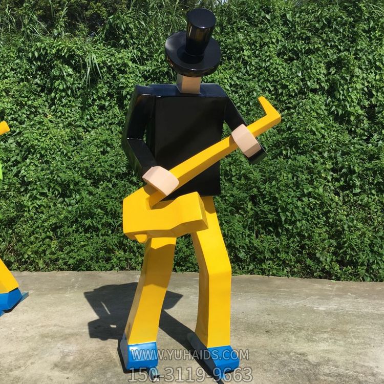 吹萨克斯的几何木头人博鱼网页版