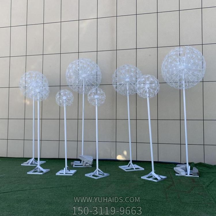 公园户外草地装饰不锈钢蒲公英灯光亮化景观博鱼网页版