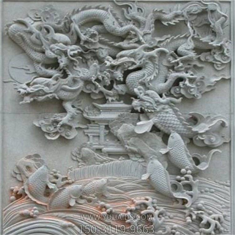 庭院别墅石雕浮雕壁画影壁博鱼网页版摆件