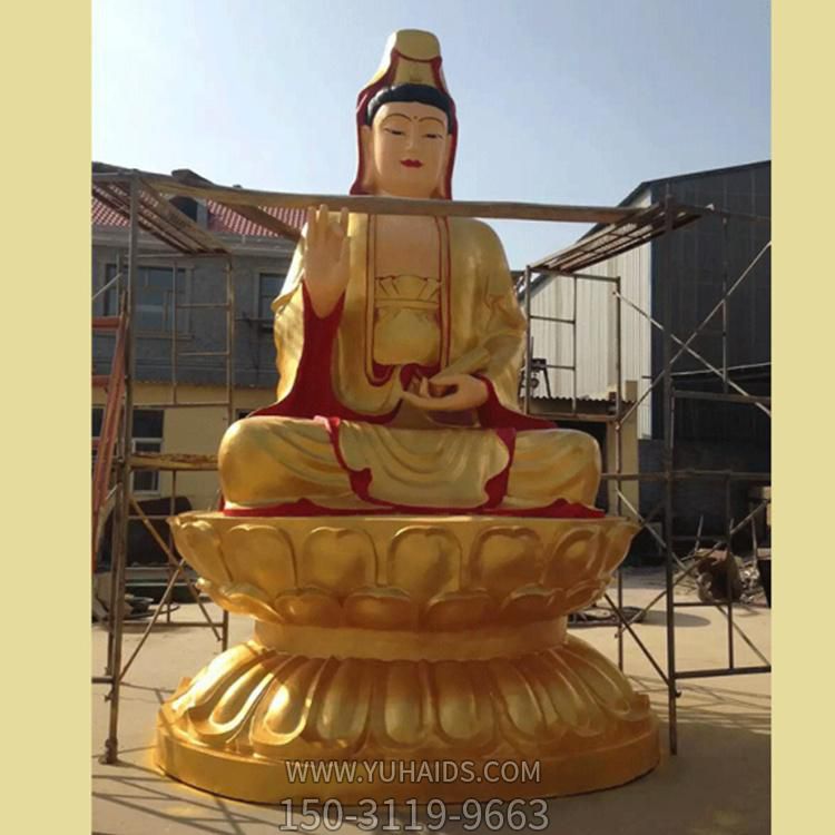 大型景区寺庙铸铜彩绘园林景观观音博鱼网页版