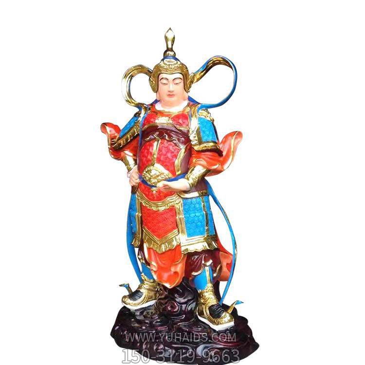 玻璃钢彩绘景区寺庙四大金刚博鱼网页版摆件