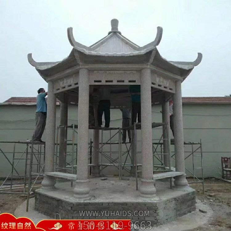 公园户外大理石石雕创意凉亭博鱼网页版