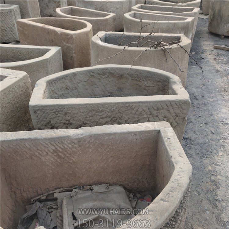 大理石石雕户外园林景观老石槽博鱼网页版