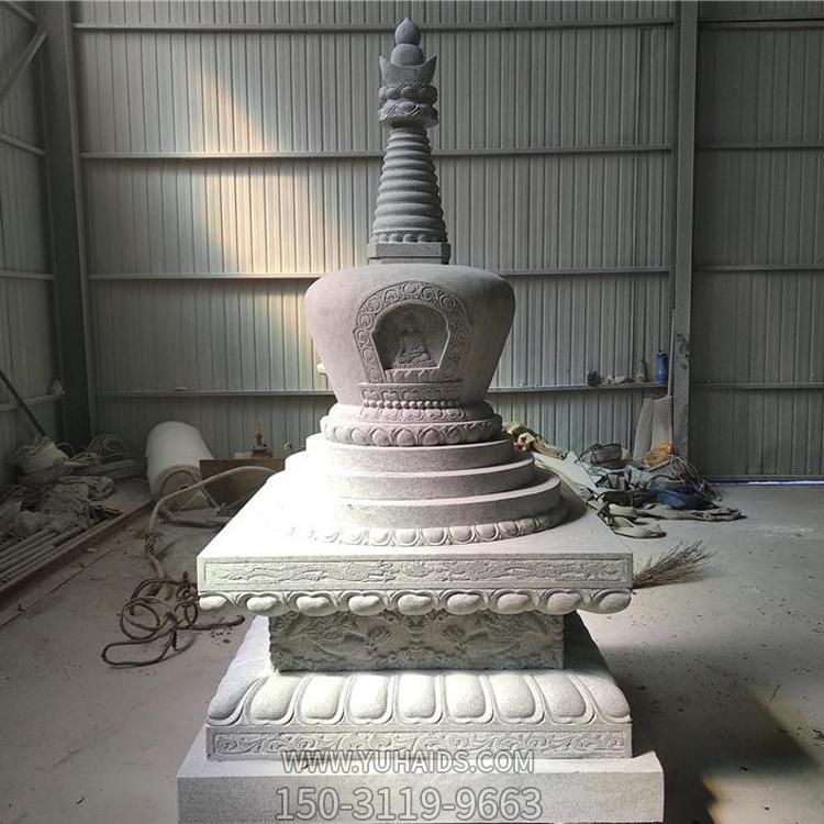 景区寺庙摆放大理石雕刻藏式舍利塔博鱼网页版