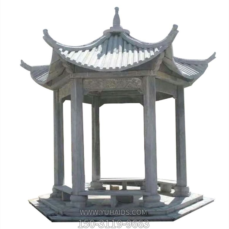 仿古建筑陵园户外摆放六角休息凉亭博鱼网页版