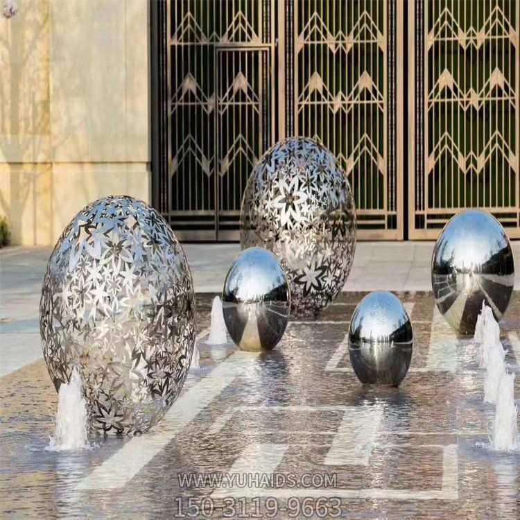 不锈钢球体，楼空球，水景装饰摆件博鱼网页版