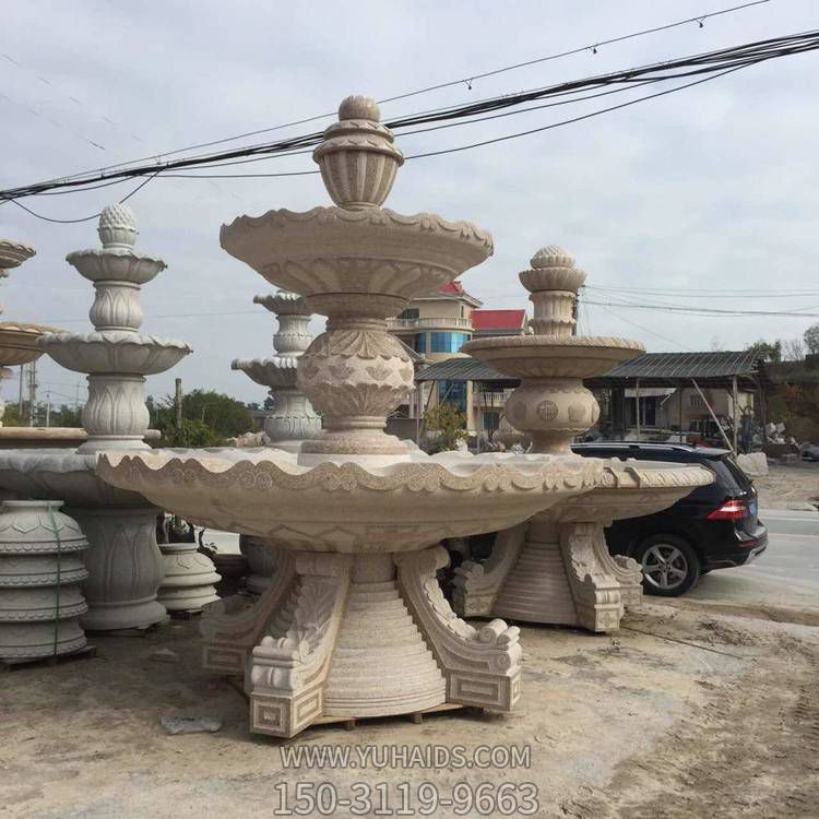 太阳能流水室外园林景观 大型喷水池水景博鱼网页版