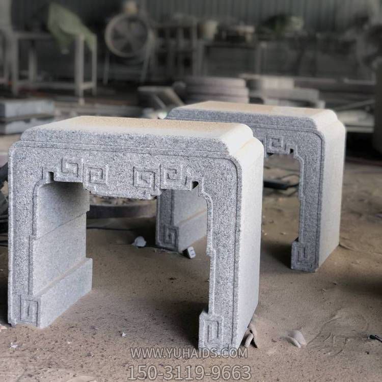 公园大理石浮雕石材凳子博鱼网页版