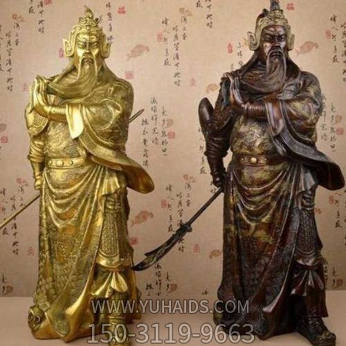 寺庙家居玻璃钢喷漆烤金关公博鱼网页版