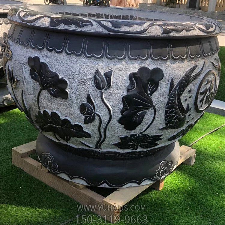 青石石雕户外园林景观缸博鱼网页版