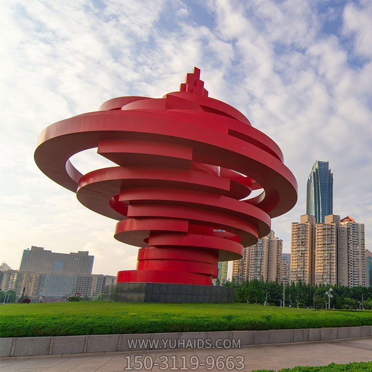 不锈钢广场大型景观创意圆环博鱼网页版