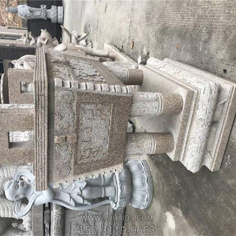 寺院户外摆放花岗长方形香炉青石化宝香炉石雕博鱼网页版