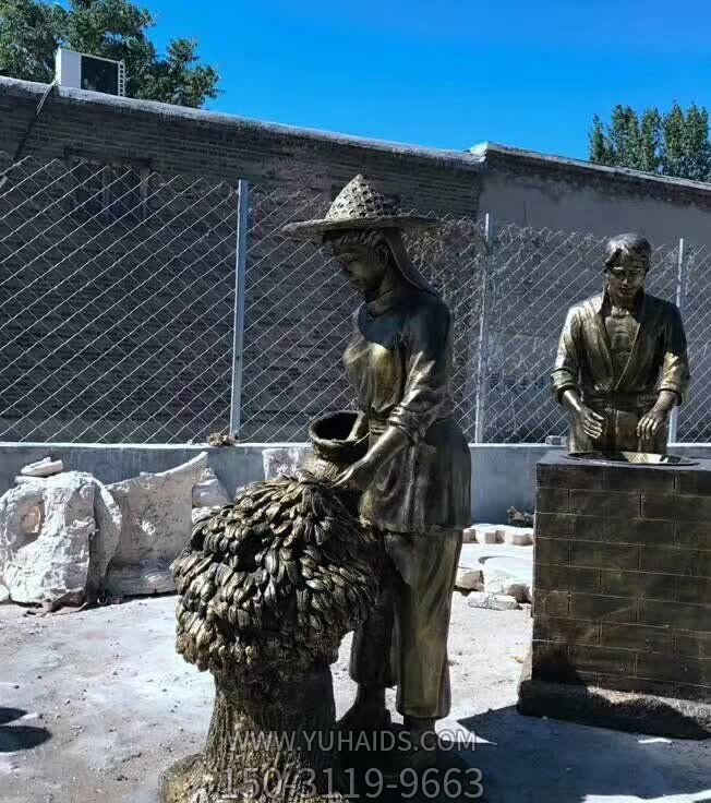 制茶工艺流程人物铜雕茶博鱼网页版