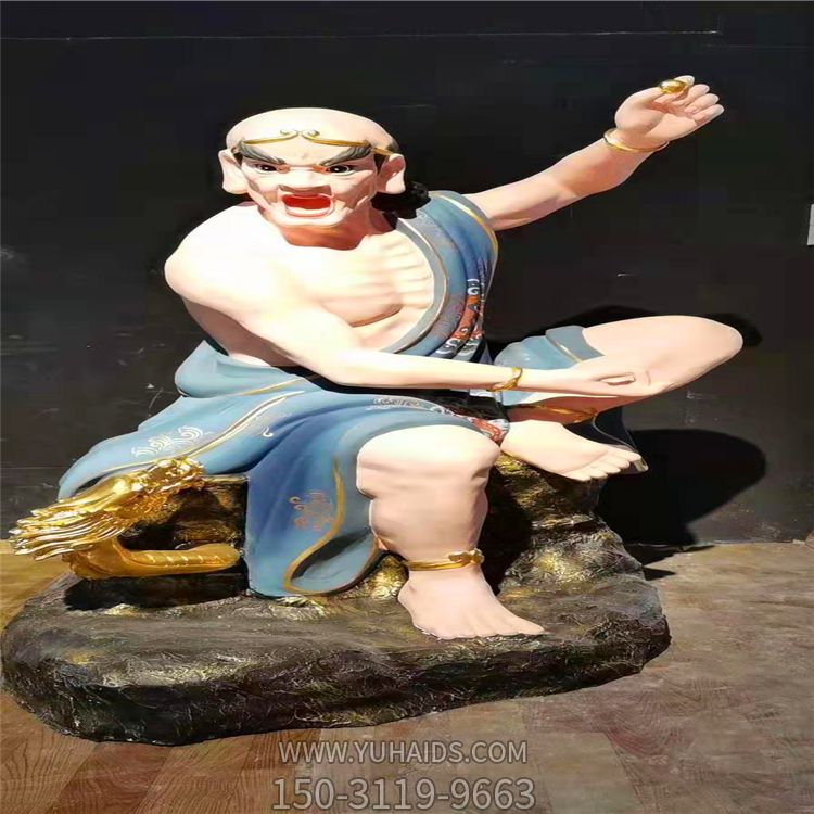 玻璃钢彩绘寺庙供奉十八罗汉博鱼网页版