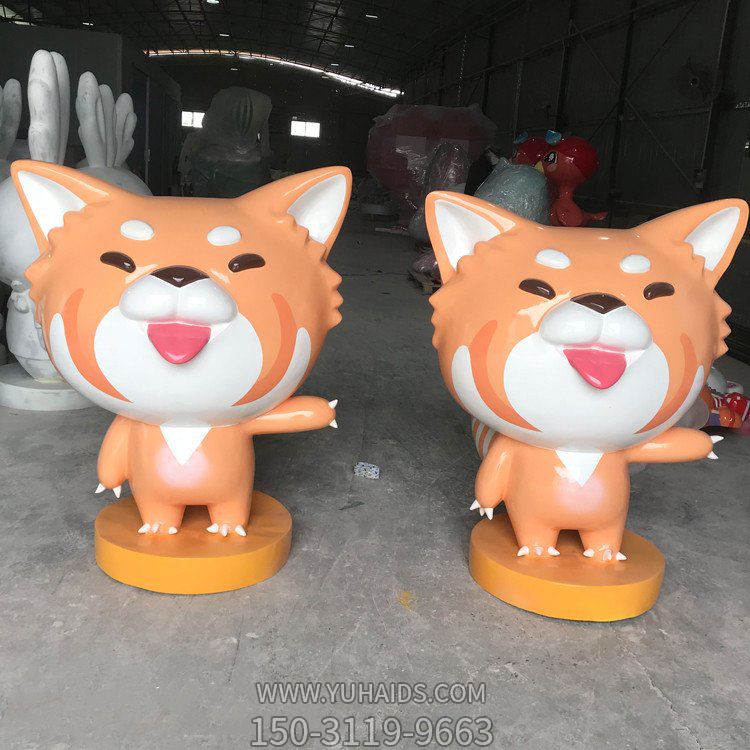 玻璃钢彩绘户外商场美陈摆件动物博鱼网页版