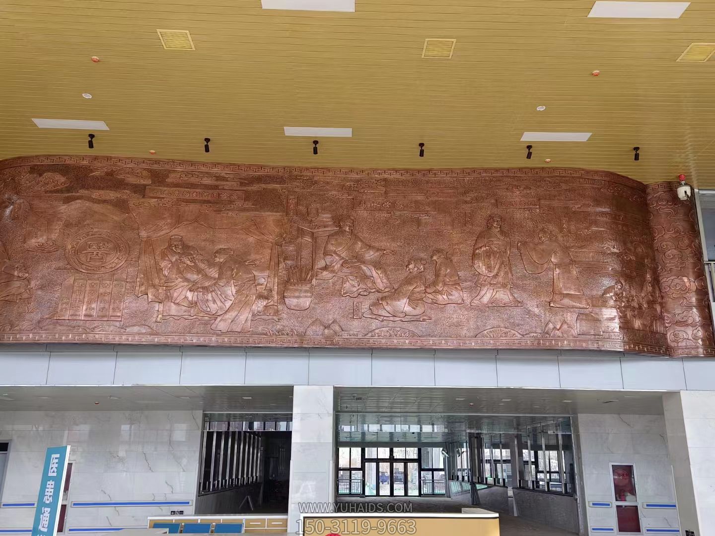 大型医药文化主题浮雕背景墙博鱼网页版