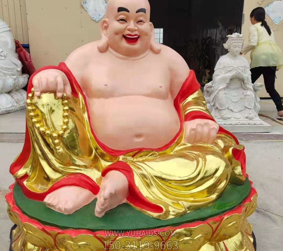 玻璃钢彩绘五路财神藏教五色财神博鱼网页版