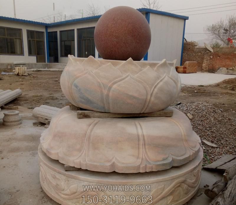 寺院大理石荷花风水球博鱼网页版