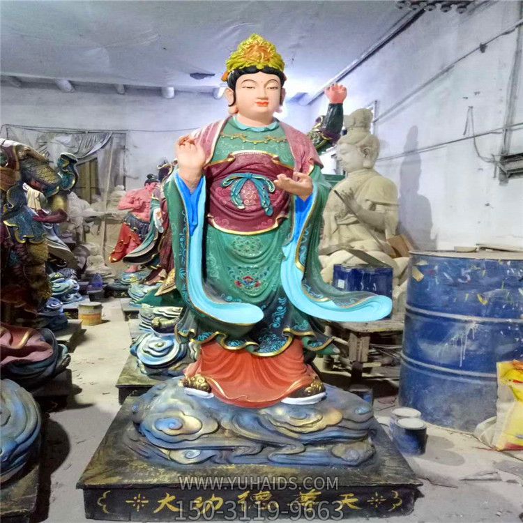 寺庙玻璃钢彩绘大功德尊天菩萨二十四诸天博鱼网页版