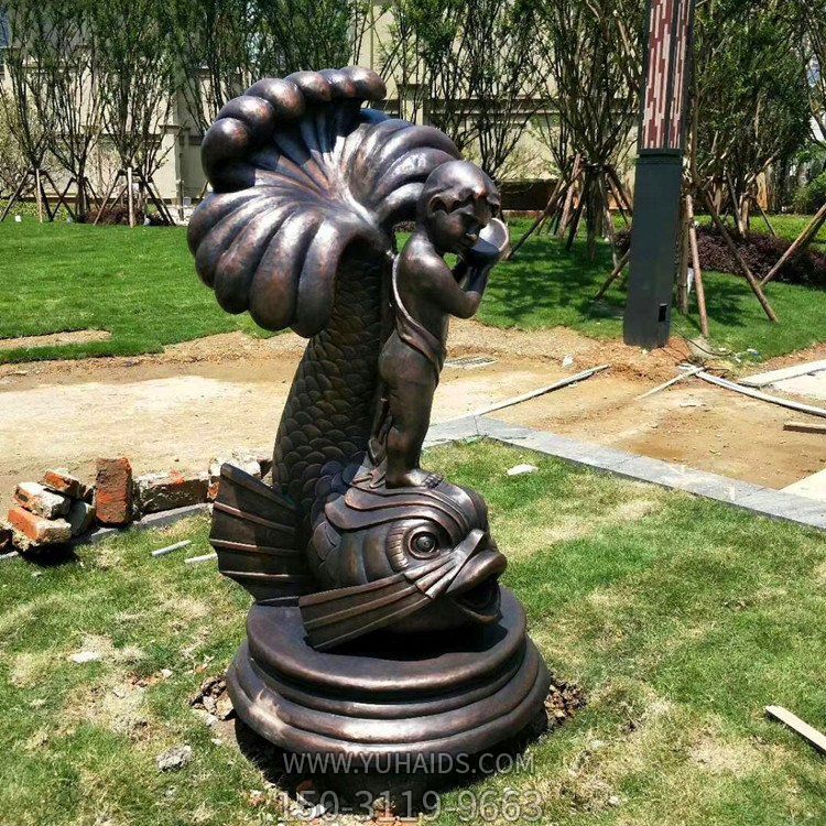 喷水鲤鱼铜雕摆件博鱼网页版