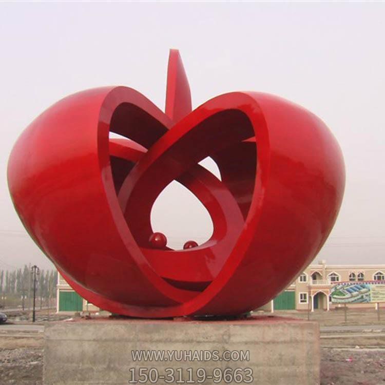 抽象不锈钢金属锻造艺术景观博鱼网页版 户外公园步行街摆件