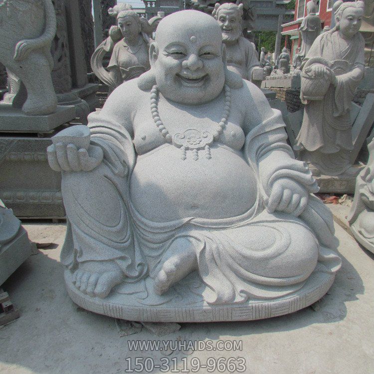 大型大理石石雕景区寺庙弥勒佛博鱼网页版