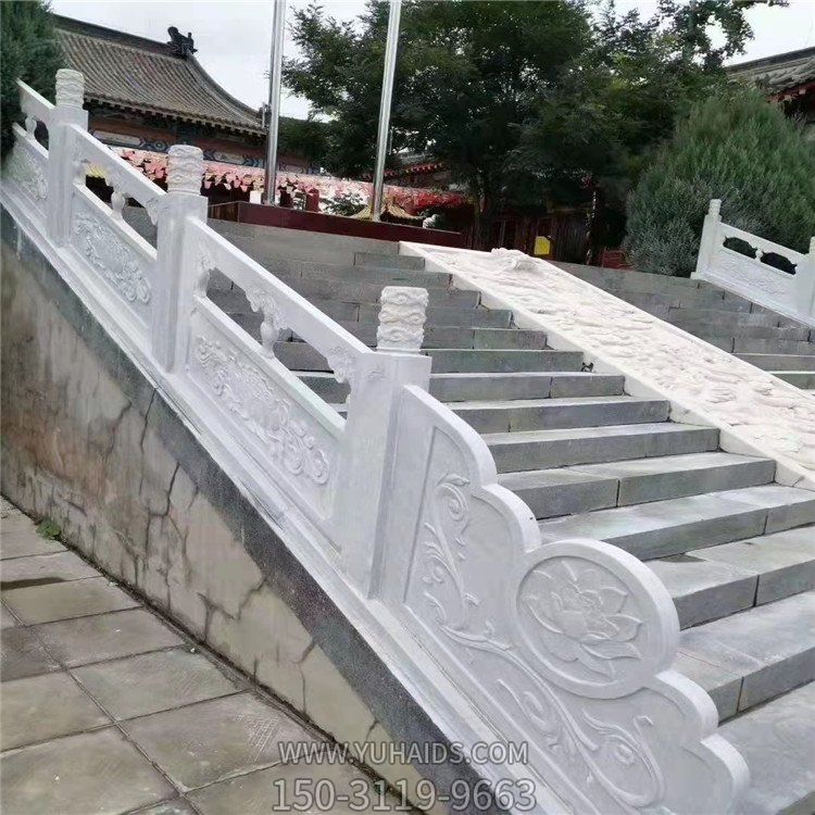 寺庙楼梯大理石石雕扶手护栏博鱼网页版