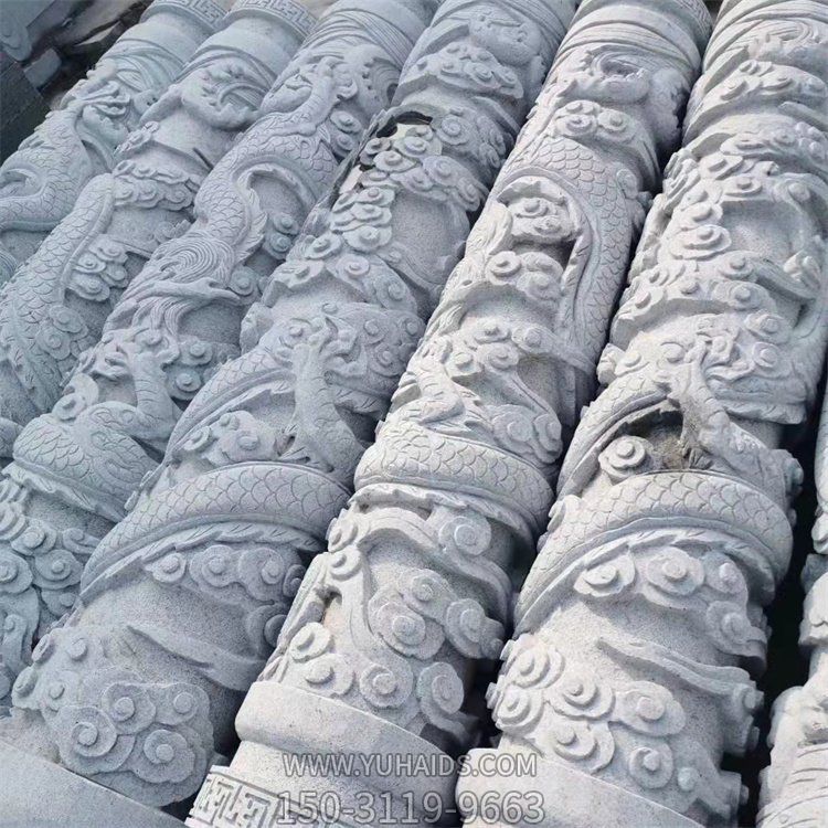 大理石石雕户外园林景观龙柱博鱼网页版