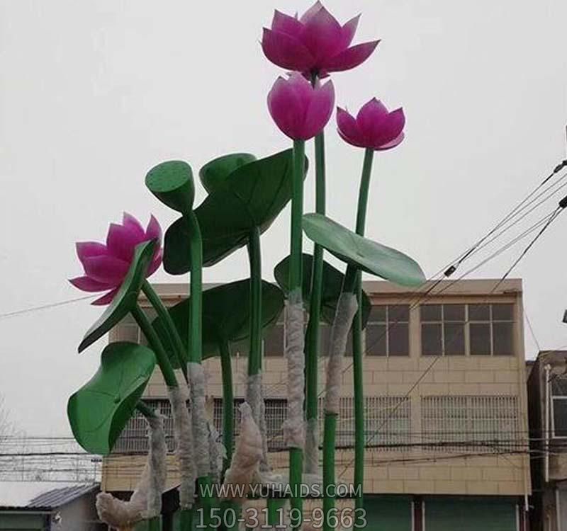 景区创意玻璃钢彩色荷花博鱼网页版