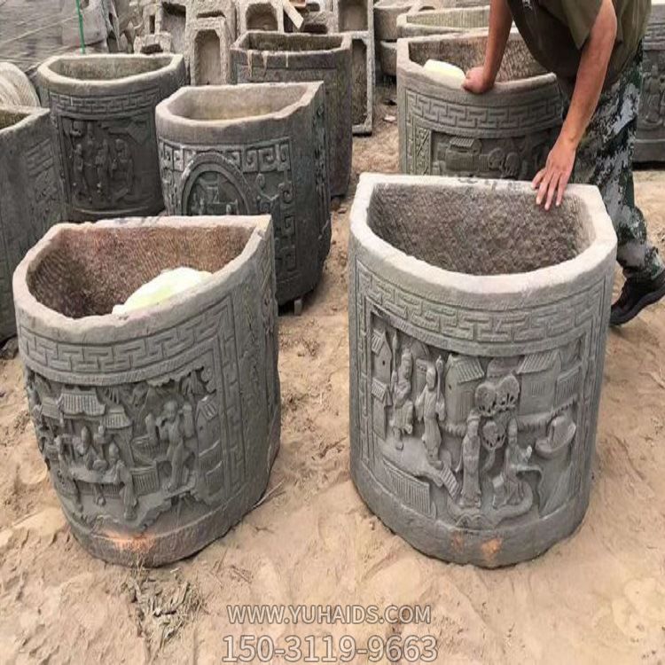 户外庭院大理石石雕仿古缸博鱼网页版