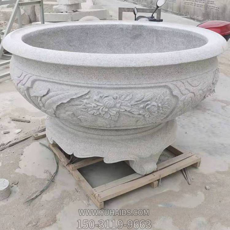 仿古做旧庭院大理石砂石石雕鱼缸摆件博鱼网页版