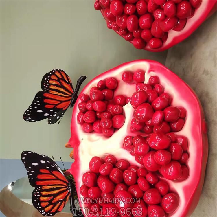 农场玻璃钢创意户外园林景观摆件仿真石榴博鱼网页版