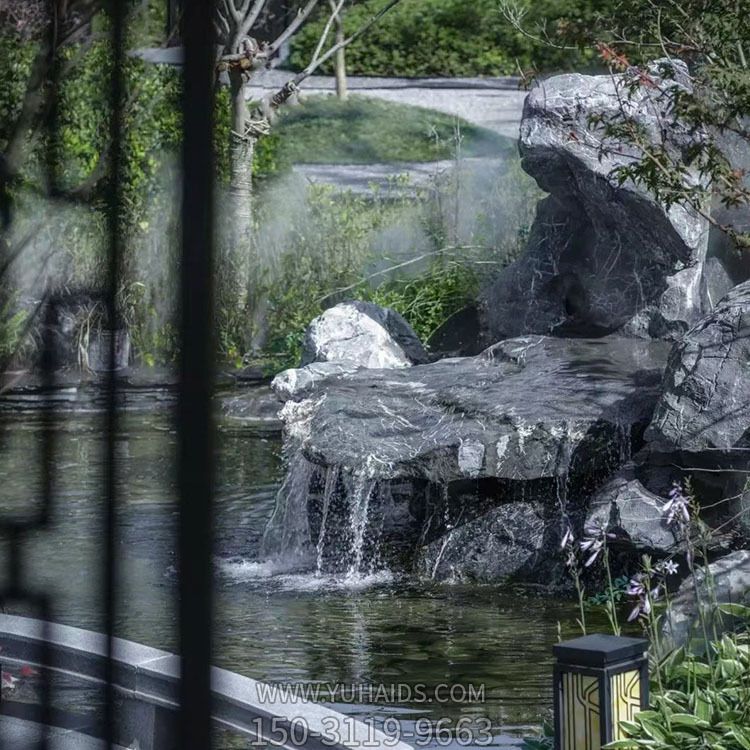 野山石驳岸 园林假山流水景观博鱼网页版