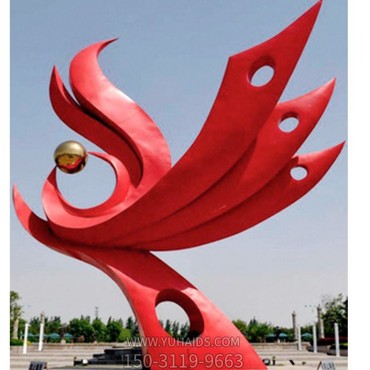 抽象创意不锈钢广场标志摆件博鱼网页版