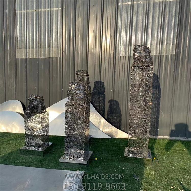 不锈钢室内创意景观拴马桩博鱼网页版