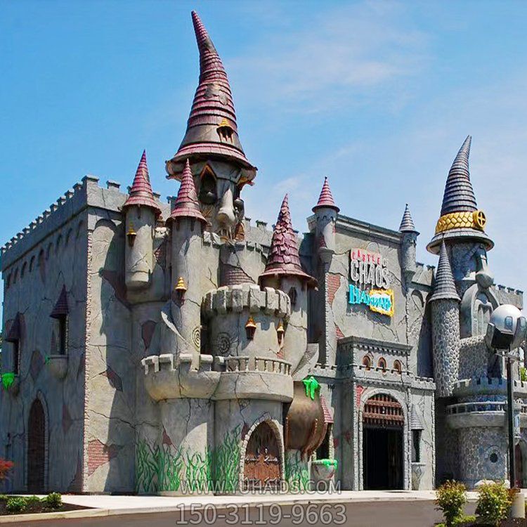 大型游乐园户外玻璃钢卡通城堡门头博鱼网页版