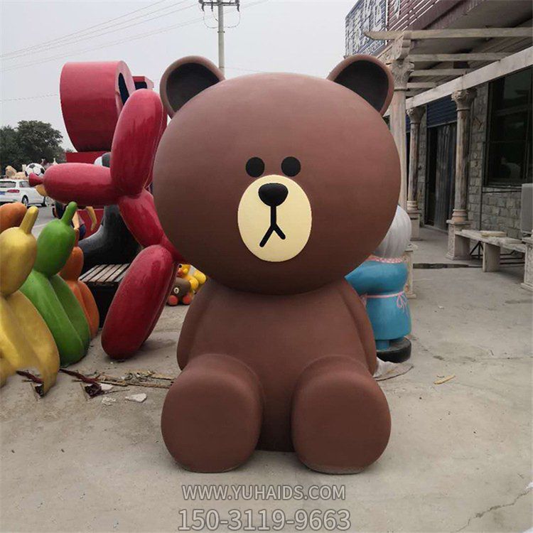 商场门口大型玻璃钢维尼熊博鱼网页版