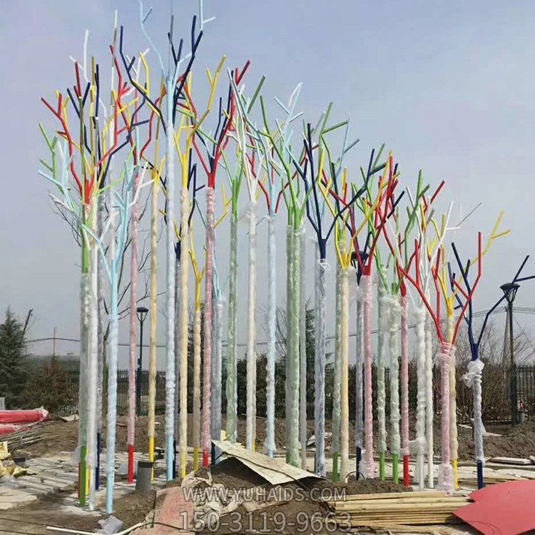 户外园林景观不锈钢抽象树博鱼网页版