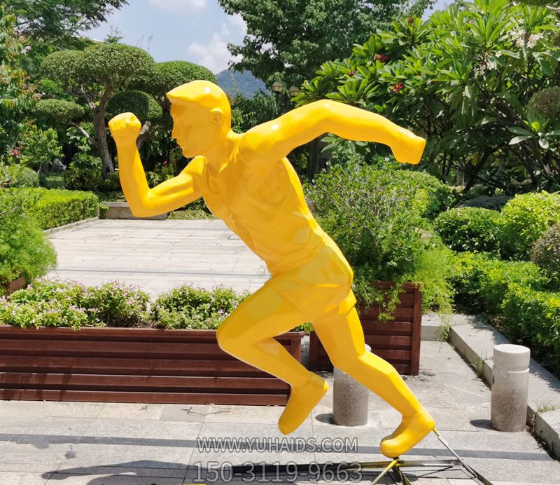 户外抽象人物运动员博鱼网页版大型园林景观校园体育馆瑜伽馆装饰摆件_789