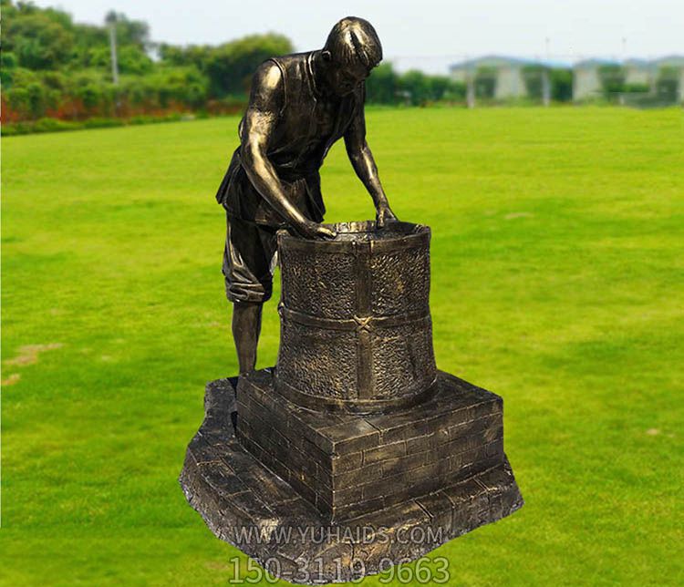 公园制茶人物铜雕茶博鱼网页版