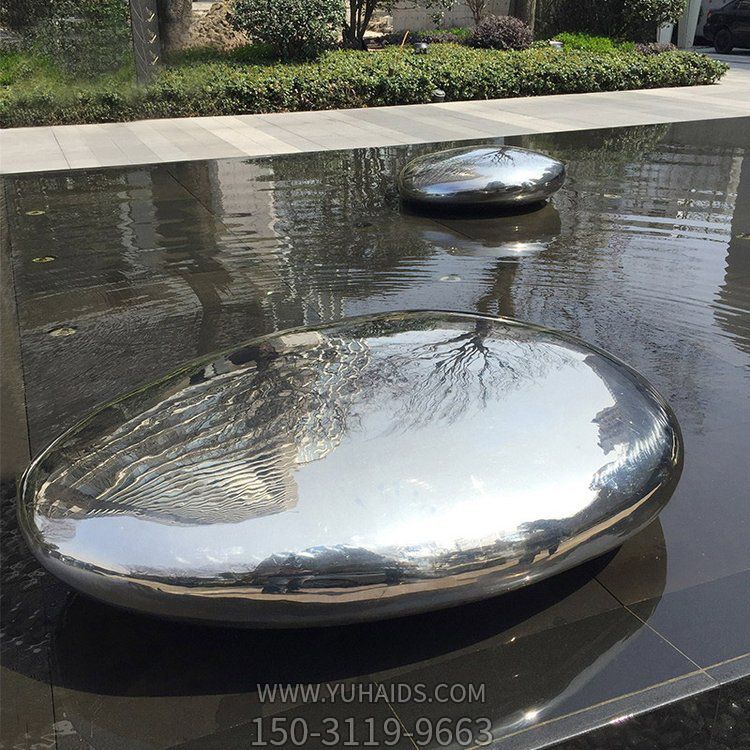镜面椭圆形鹅卵石博鱼网页版 庭院别墅喷泉装饰摆件