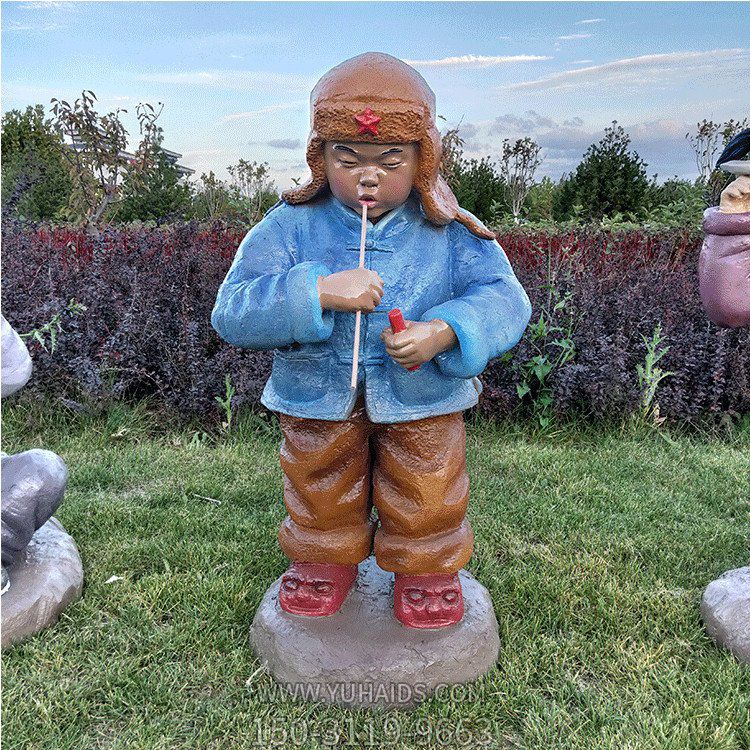 玻璃钢小孩子，吹泡泡的小娃娃博鱼网页版