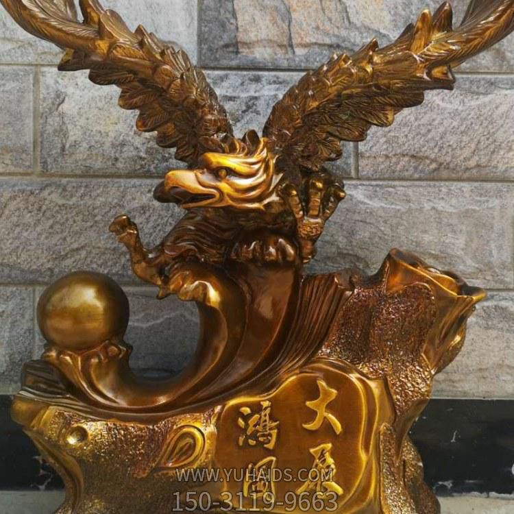商场摆件大展宏图铜雕老鹰博鱼网页版