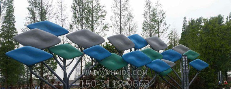 不锈钢公园抽象彩色树博鱼网页版