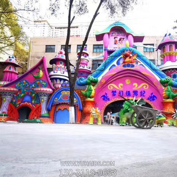 幼儿园户外装饰大型玻璃钢卡通城堡门头博鱼网页版