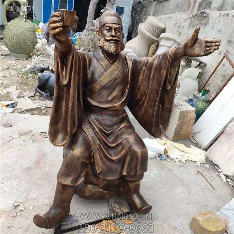 铜雕古代名人景观摆件公园户外博鱼网页版