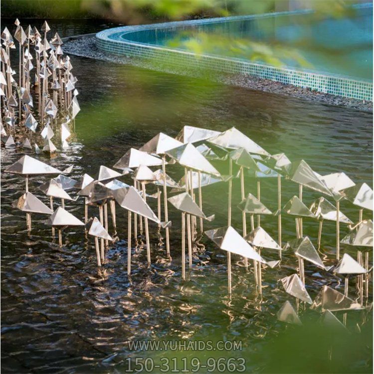 不锈钢抽象景观博鱼网页版 景区售楼部装饰摆件