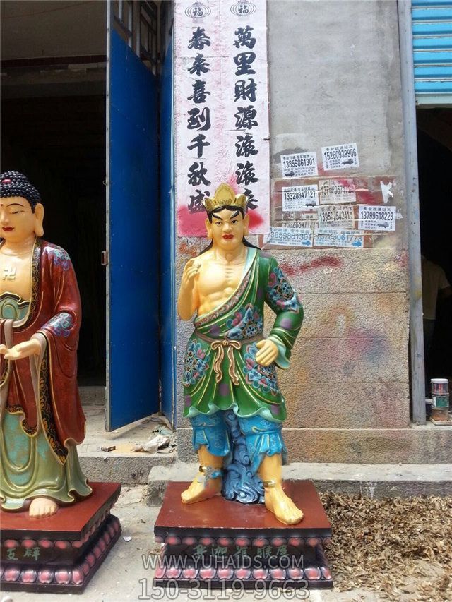 摩呼罗迦玻璃钢彩绘32应身神像博鱼网页版