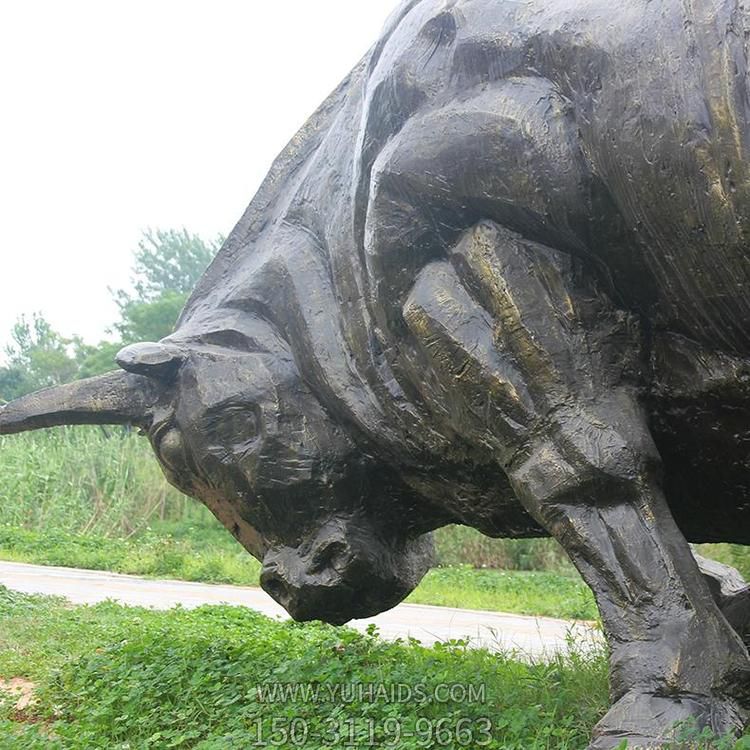  园林景观小品 户外大型 玻璃钢动物牛博鱼网页版