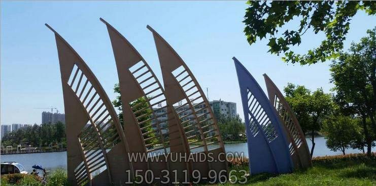 小区公园镂空不锈钢船帆博鱼网页版